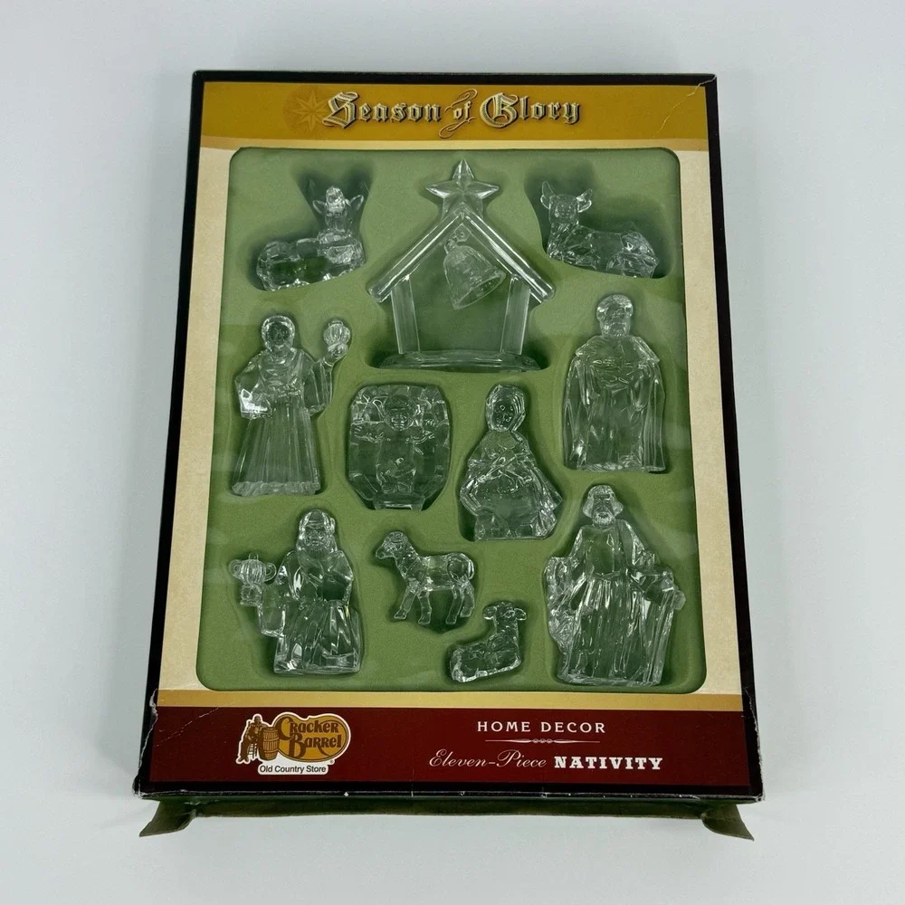 Cracker‎ Barrel Season Of Glory Eleven Piece Nativity Scene Home Decor Christmas